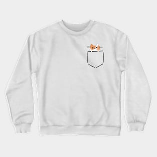 Pocket cat Crewneck Sweatshirt